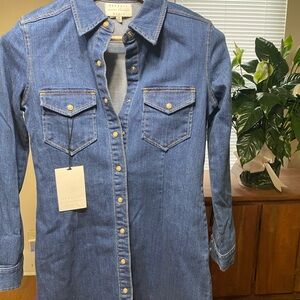 Kendall & Kylie Blue Denim Shirt Dress